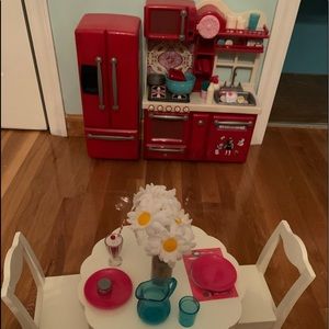 Full kitchen and dinning set for 18” dolls